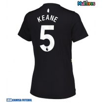 Camisa de Futebol Everton Michael Keane #5 Equipamento Alternativo Mulheres 2025-26 Manga Curta